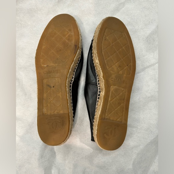Chanel Espadrilles Lambskin. Black color. Size 40. Fair condition. - Picture 6 of 6
